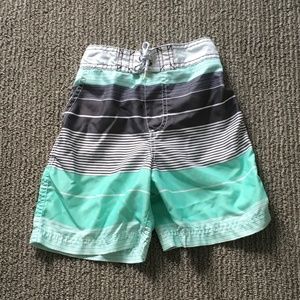 Striped Swim Trunks